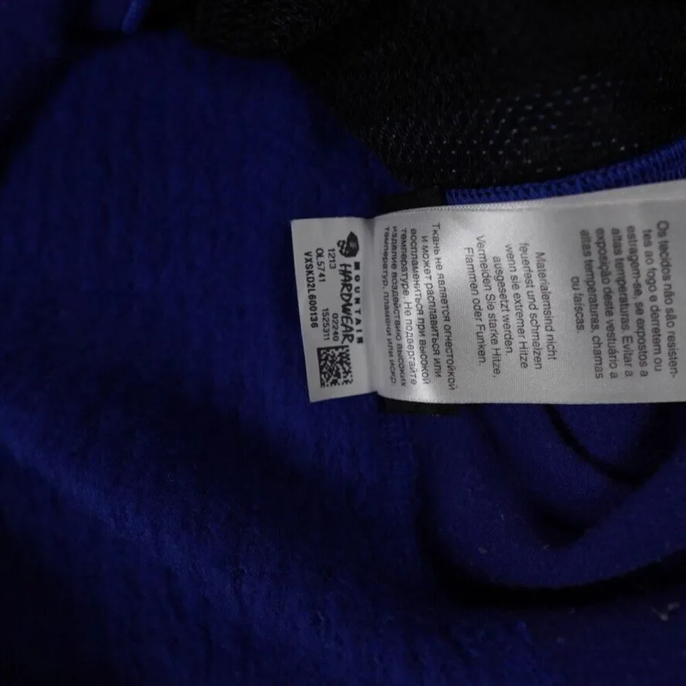 Mountain Hardwear Jacket Womens Extra Small Blue Royal Sherpa Polartec Hike Camp